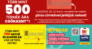 Több mint 500 termék ára csökkent a SPAR-nál